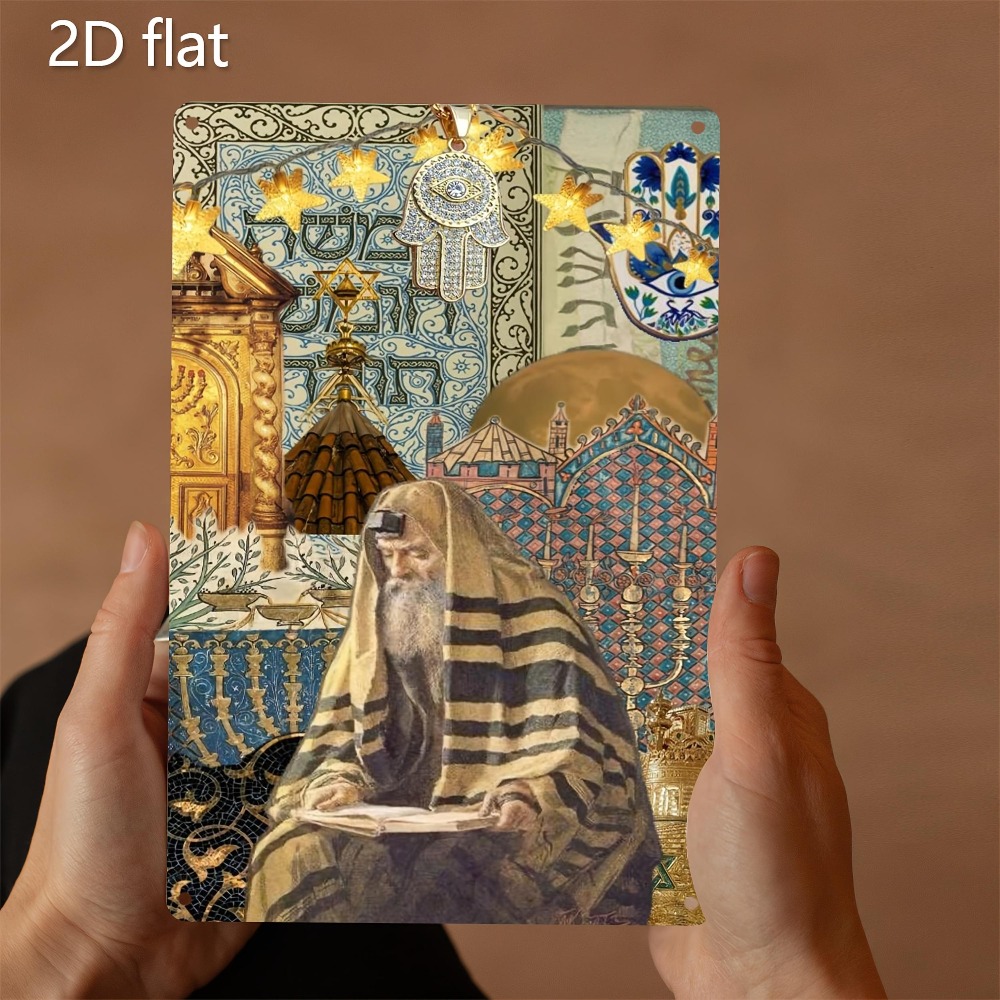 Art & Craft Tape - CIFBUY 빈티지 유대인 장로 독서 알루미늄