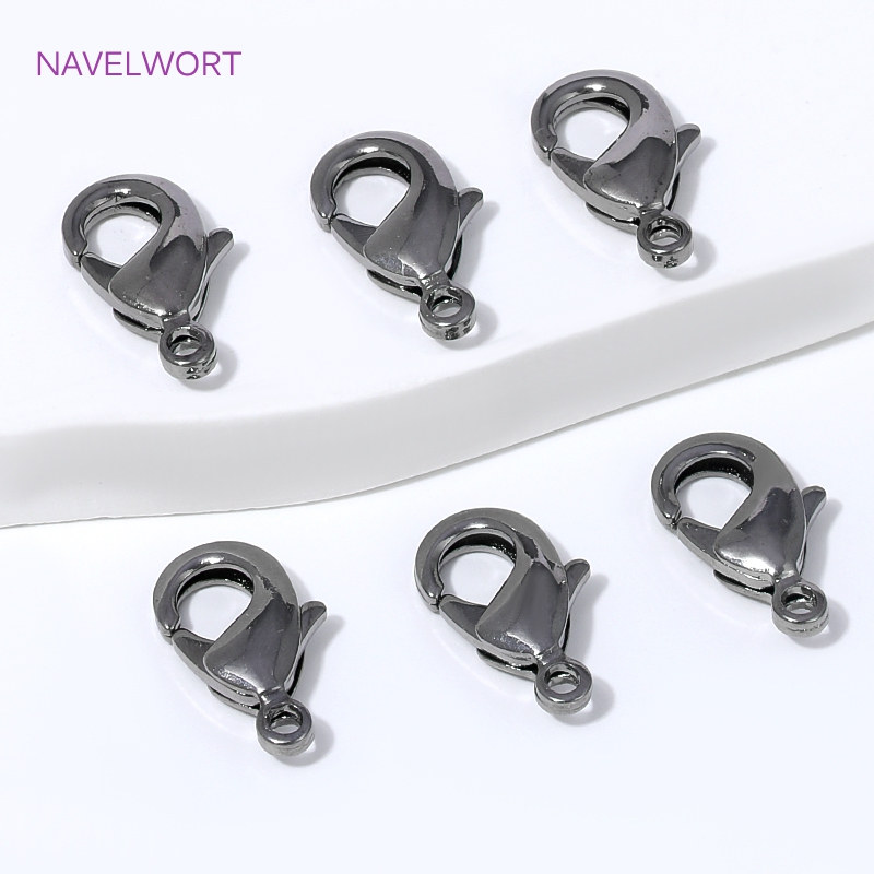 Art Craft Diy - 검정 도금 황동 12mm 로브스터 클래스프