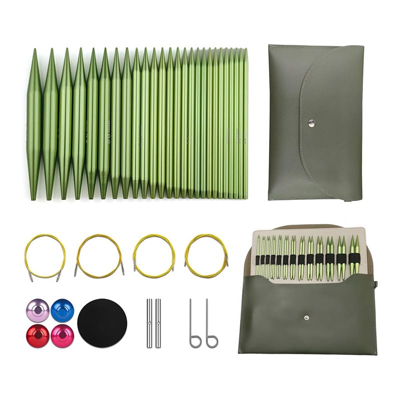 Knitting Needle Circular - ABKS-알루미늄 원형 뜨개질 바늘 세트 13쌍