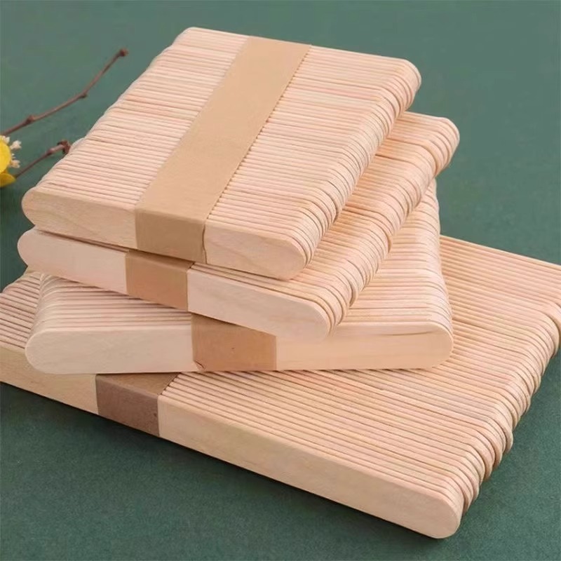 Art Craft With Ice Cream Stick - 아이스크림 막대, 천연 나무 아이스크림 막대,