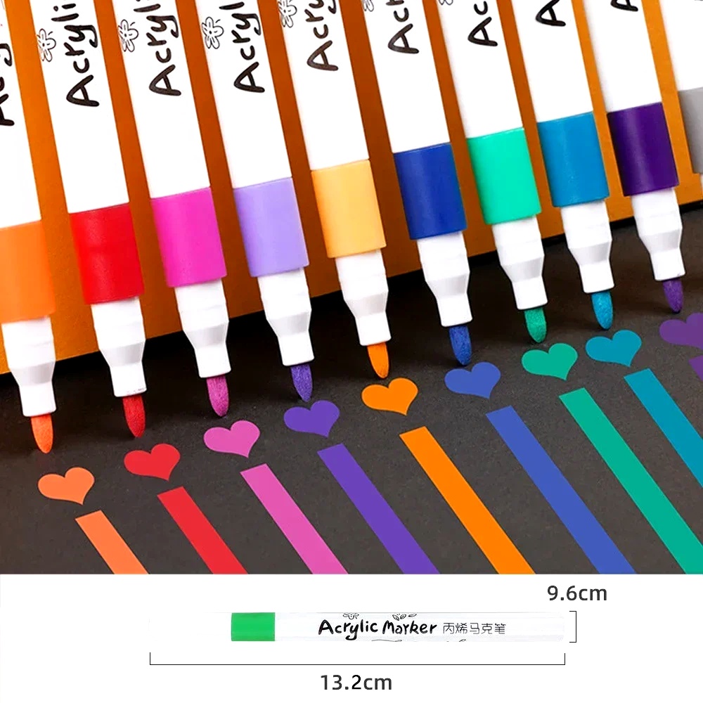 Illustration Marker Set - 소프트 팁 아크릴 마커 펜 세트