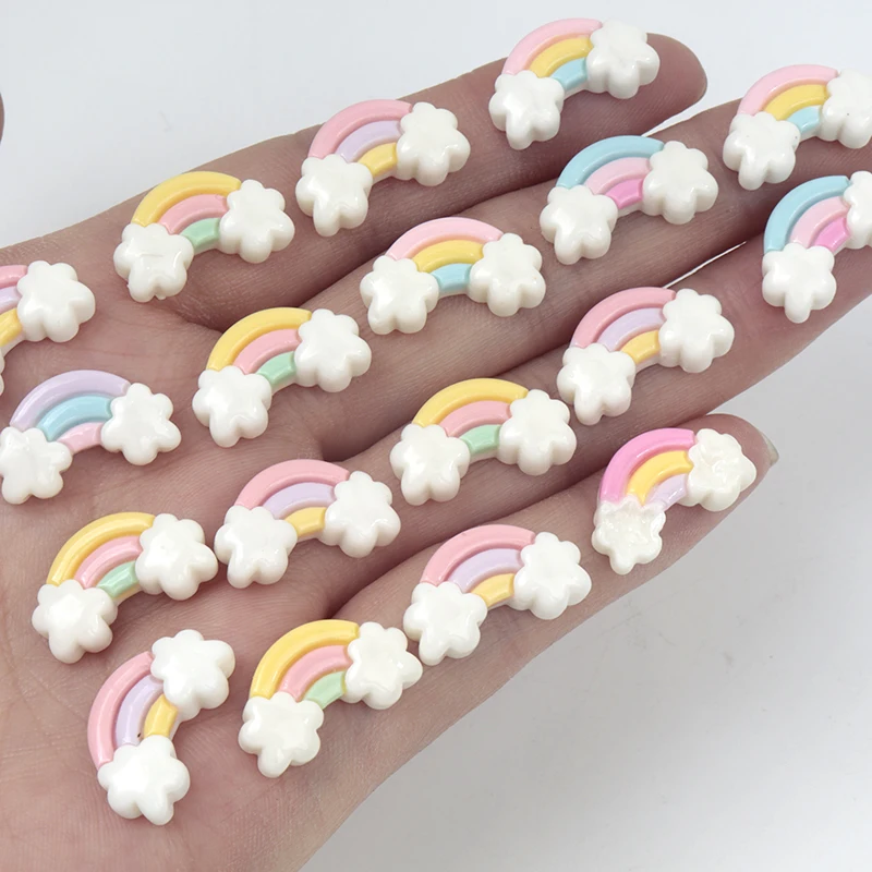 Art Craft For Toddlers - 30Pcs/300pcs 미니 수지 레인보우 플랫 스크랩북킹