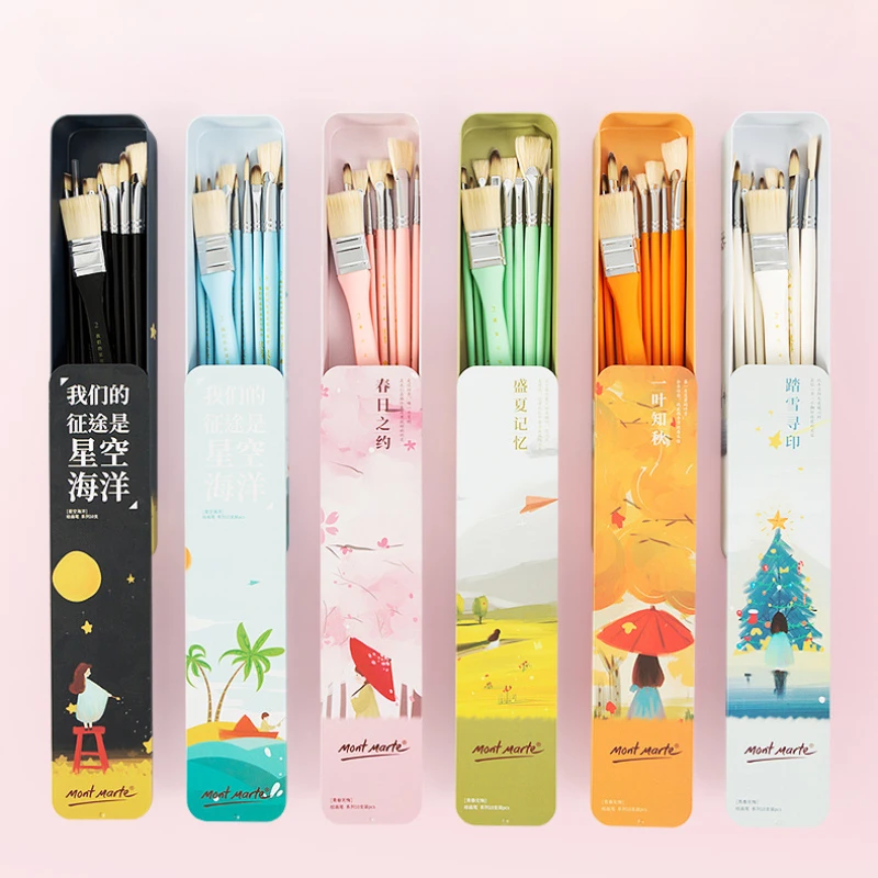 Gouache Paint Set - 아크릴 구아슈 오일 페인트 브러시 세트,
