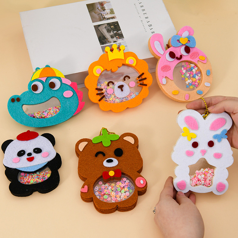 Art Craft For Toddlers - DIY 동물 쉐이크 펜던트 아트 공예