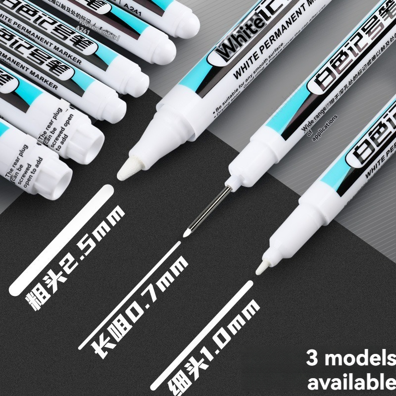 Illustration Marker Set - 1/10/20Pcs 흰색 영구 마커 펜 세트
