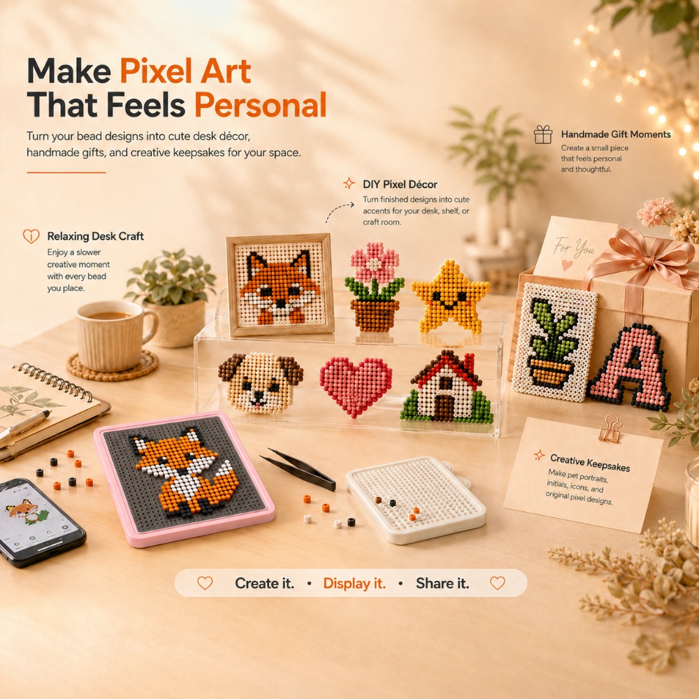 Art Craft Us - LED 스마트 퓨즈 비드 페그보드, 앱으로