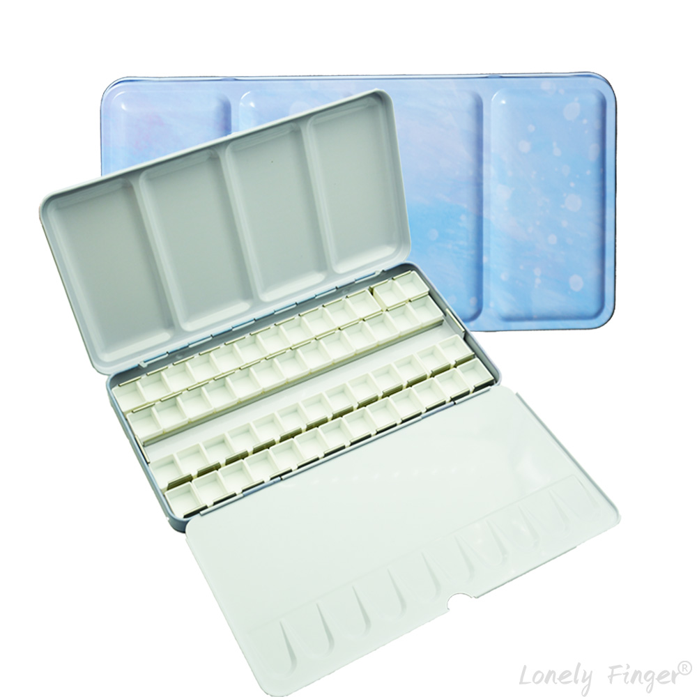 Gouache Paint Set - 빈 수채화 팔레트 틴 세트(14/26/52 팬