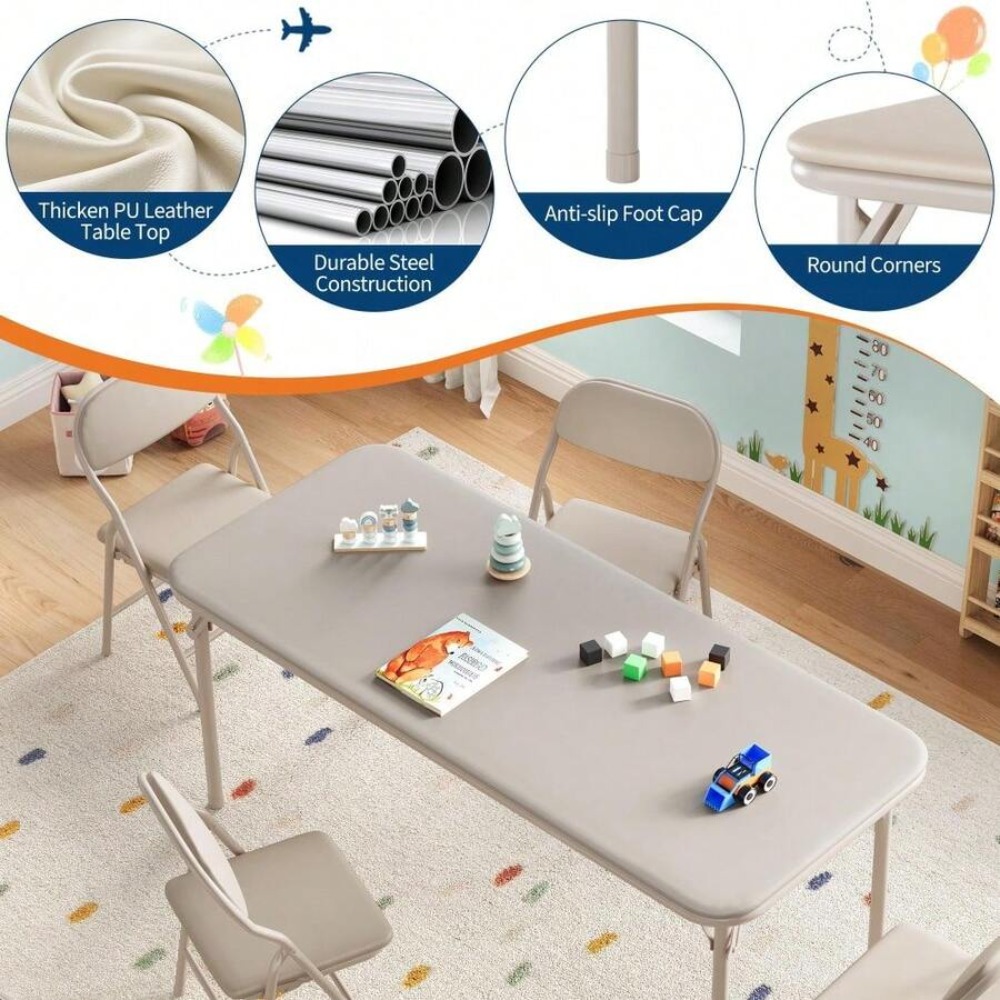 어린이 활동 테이블 세트, 두꺼운 PU 가죽 상판이 있 - Art Craft For Toddlers 리뷰 및 가격