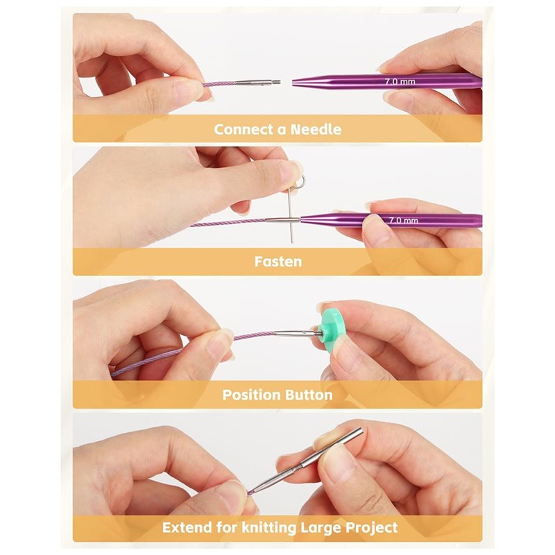 AT02-가죽 케이스 포함 13가지 사이즈의 원형 뜨개 - Knitting Needle Circular 리뷰 및 가격