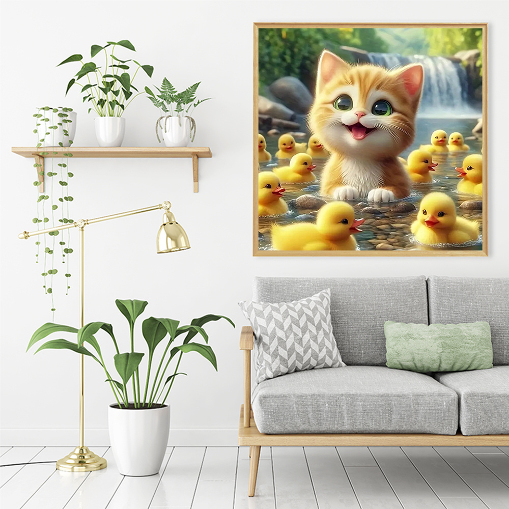Huacan 5D 다이아몬드 페인팅 동물 고양이 DIY - Art Craft Duck 리뷰 및 가격