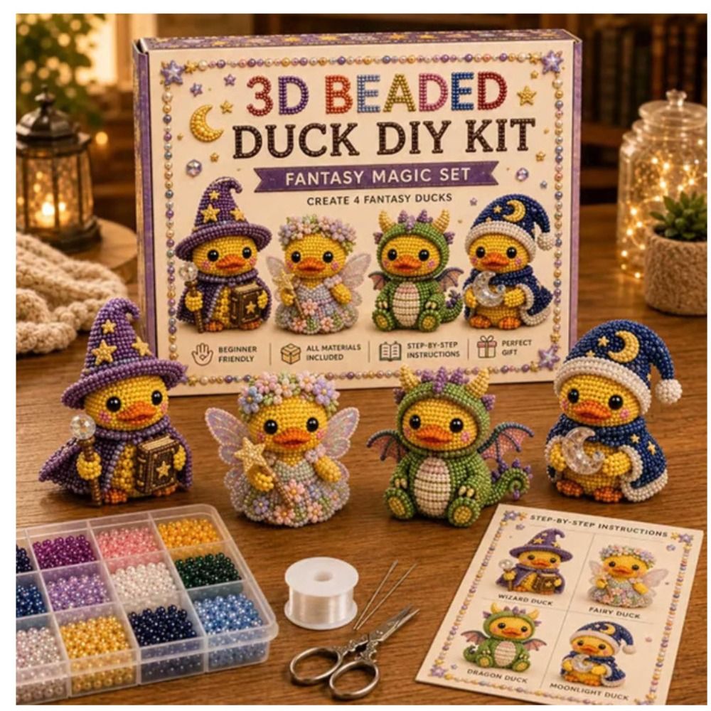 작은 구슬 3D 비즈 오리 키트 귀여운 디자인 동물 모 - Art Craft Duck 리뷰 및 가격