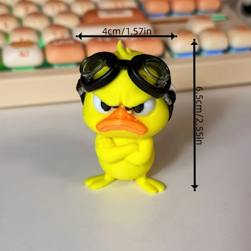 1PC 화난 오리 인형 수영 고글을 쓴 귀여운 데스크탑 - Art Craft Duck 리뷰 및 가격
