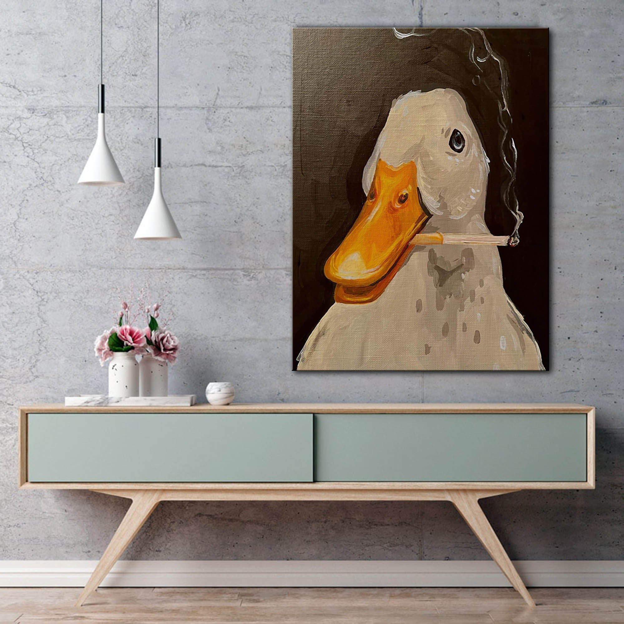 오리 재미 그림 캔버스 벽 아트 그림 크리 에이 티브  - Art Craft Duck 리뷰 및 가격