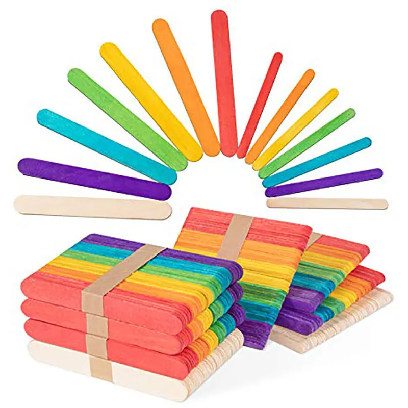 50Pcs 나무 아이스 캔디 스틱 천연 나무 아이스크림 - Art Craft With Ice Cream Stick 리뷰 및 가격