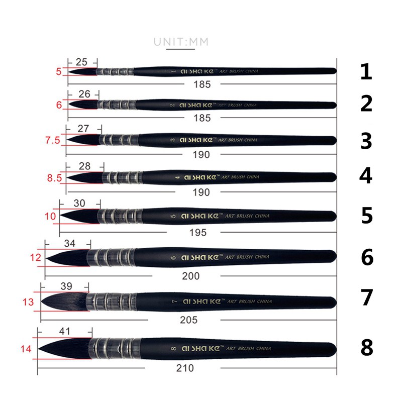 1pc 걸레 수채화 물감 페인트 브러시 아티스트 나일론 - Gouache Paint Set 리뷰 및 가격