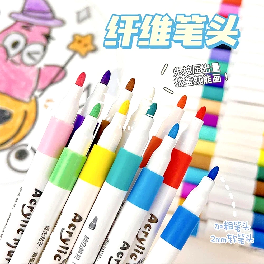 소프트 팁 아크릴 마커 펜 세트 12~60가지 선명한  - Illustration Marker Set 리뷰 및 가격