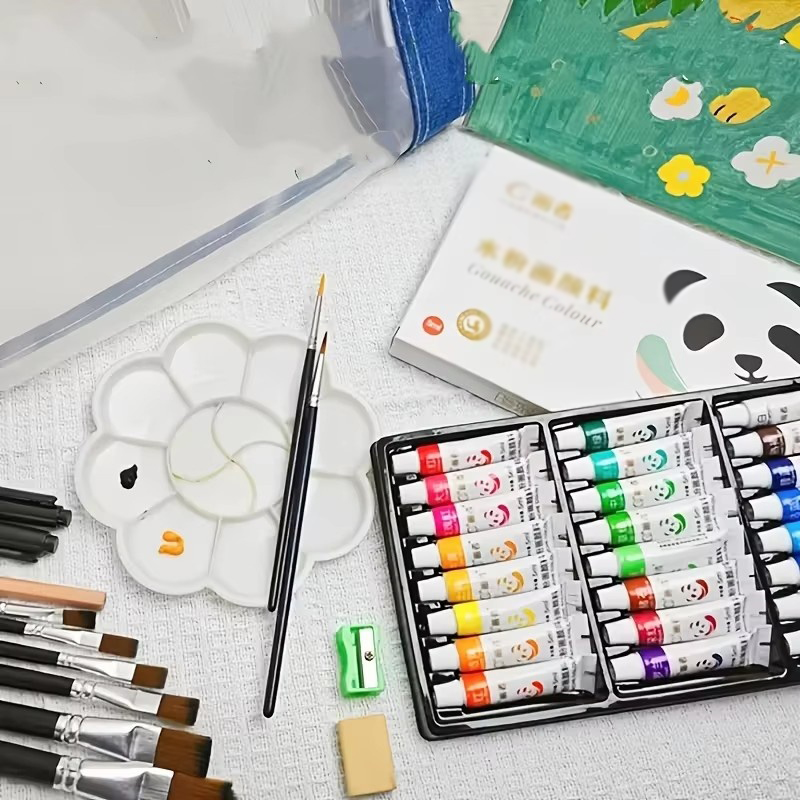 구아슈 물감 세트 - 아티스트급 12/18/24색, 캔 - Gouache Paint Set 리뷰 및 가격