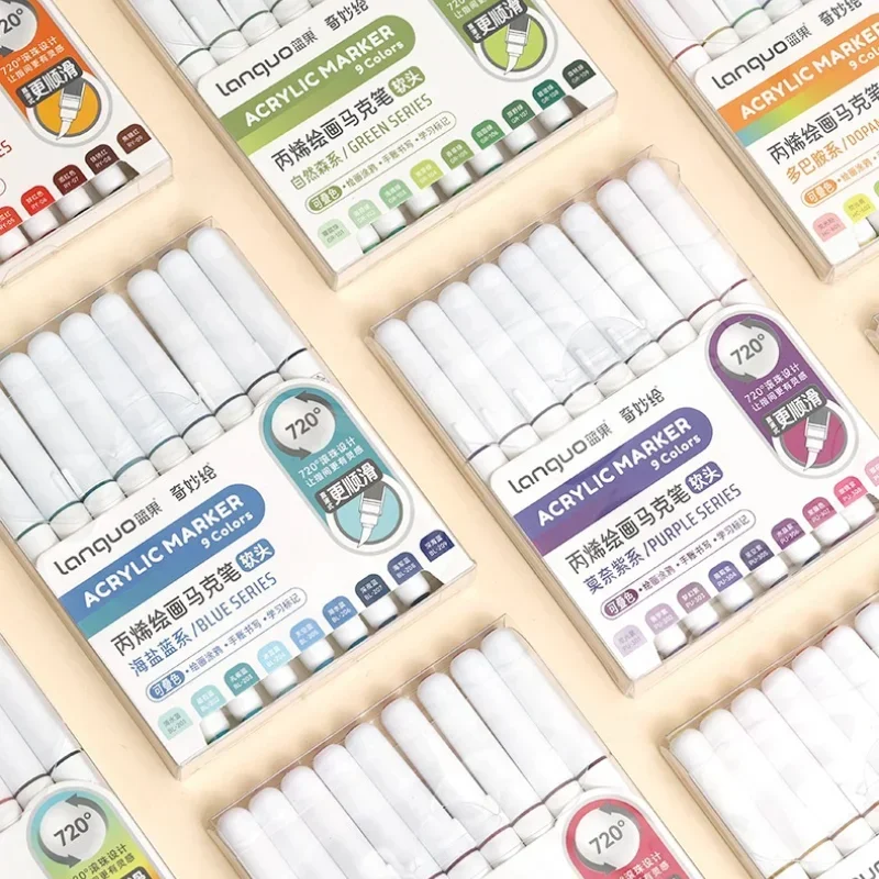 LANGUO 171/9 색상 직접 사용 가능한 액체 아 - Illustration Marker Set 리뷰 및 가격