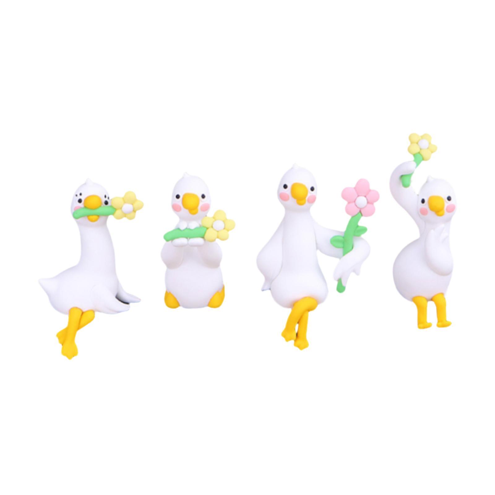 4x 미니 오리 인형 동물 동상 장식용 창조적 예술 공 - Art Craft Duck 리뷰 및 가격