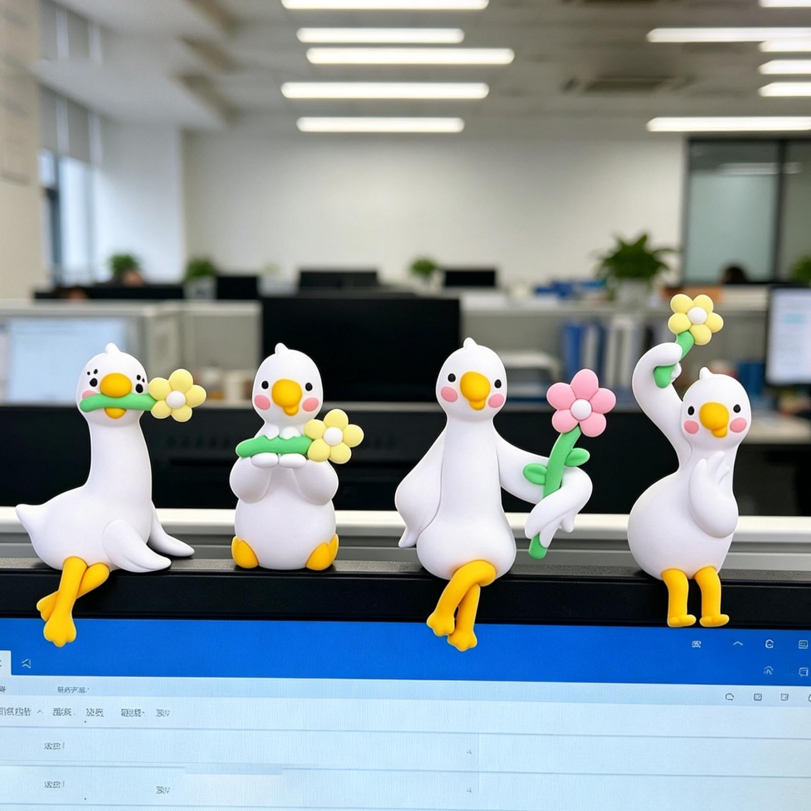4x 미니 오리 인형 동물 동상 장식용 창조적 예술 공 - Art Craft Duck 리뷰 및 가격