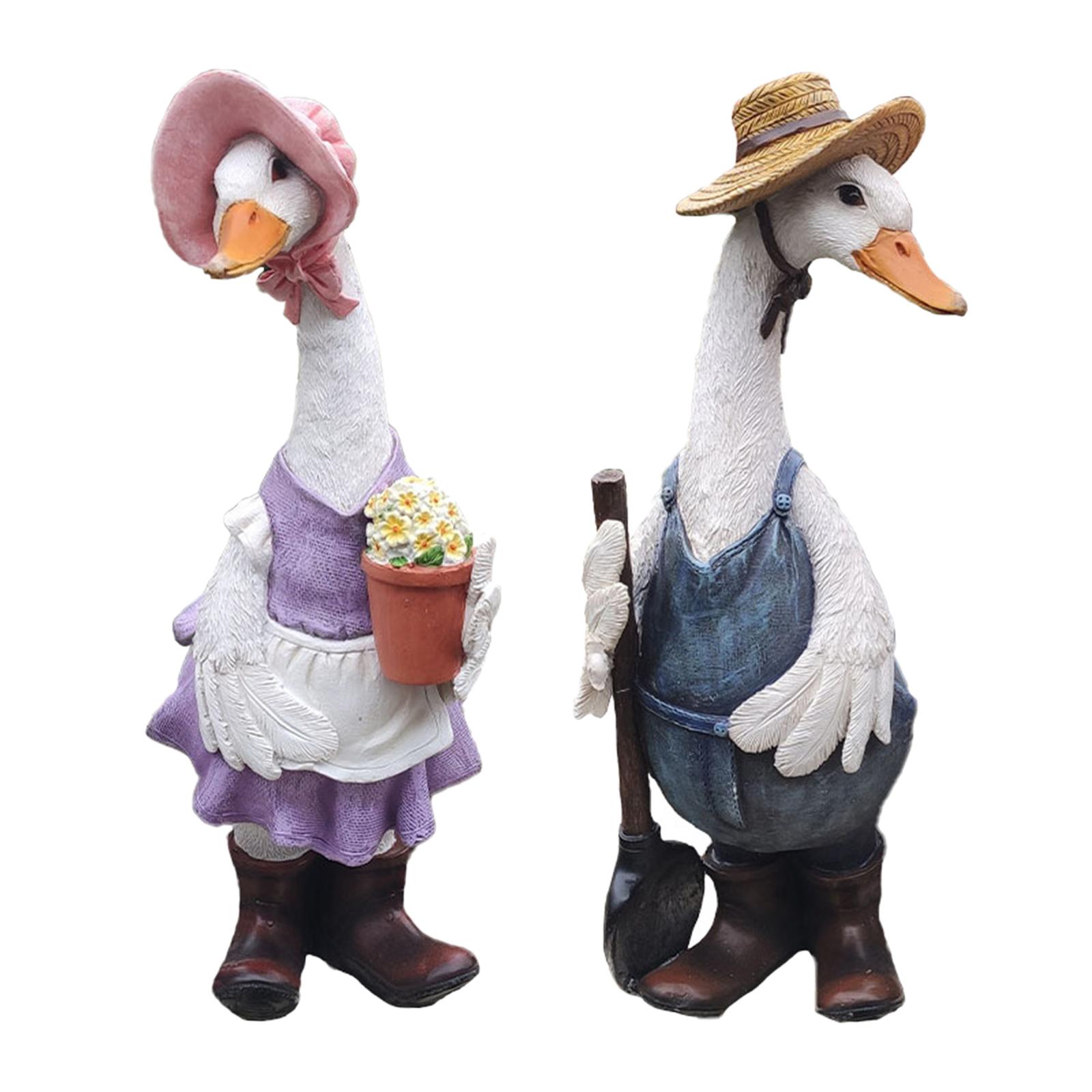 레진 오리 정원 조각상 모델 장식품 빌라 연못 장식 예 - Art Craft Duck 리뷰 및 가격