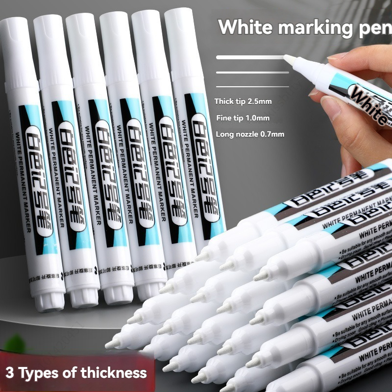 1/10/20Pcs 흰색 영구 마커 펜 세트 0.7/1 - Illustration Marker Set 리뷰 및 가격