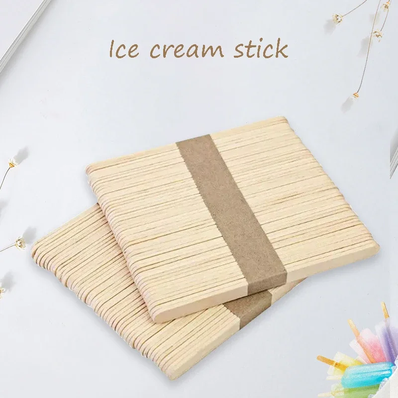 50pcs 아이스크림 아이스 캔디 스틱 천연 나무 스틱 - Art Craft With Ice Cream Stick 리뷰 및 가격