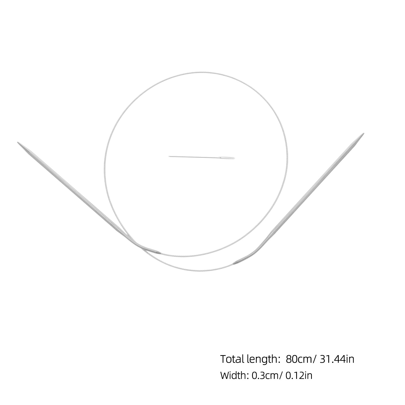 1세트 원형 뜨개질 바늘 스테인리스 스틸 라운드 바늘  - Knitting Needle Circular 리뷰 및 가격