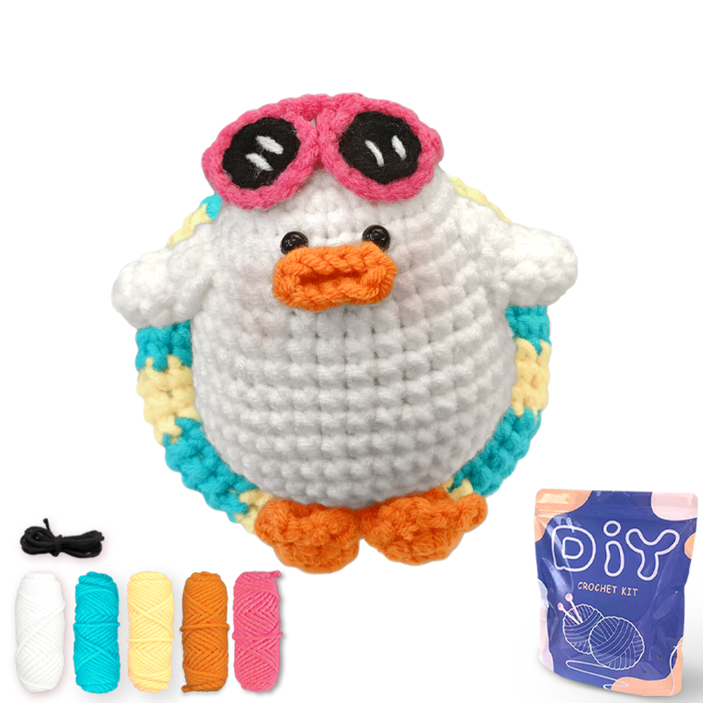 야마신 DIY 코바늘 키트 초보자 친화적 수영 오리 공 - Art Craft Duck 리뷰 및 가격