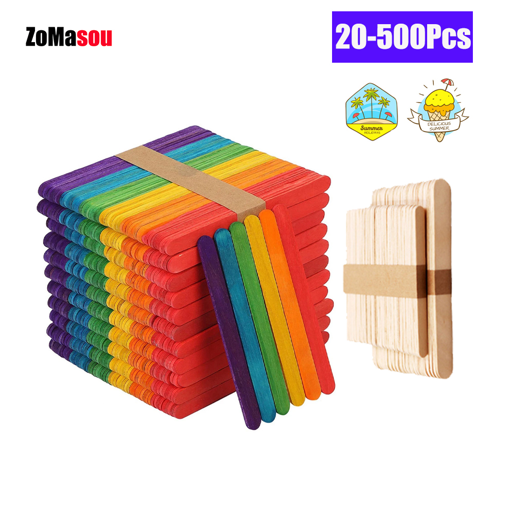 20/100/500Pcs 아이스크림 아이스 캔디 스틱  - Art Craft With Ice Cream Stick 리뷰 및 가격