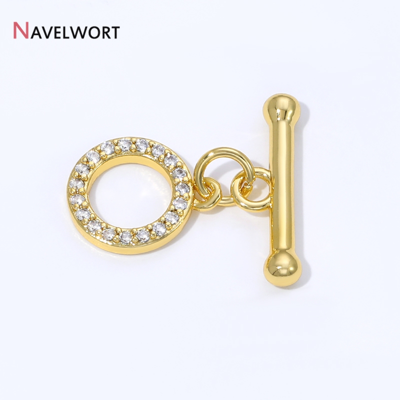 18K 금도금 황동 지르콘 인레이드 OT 클래스프 커넥 - Art Craft Diy 리뷰 및 가격
