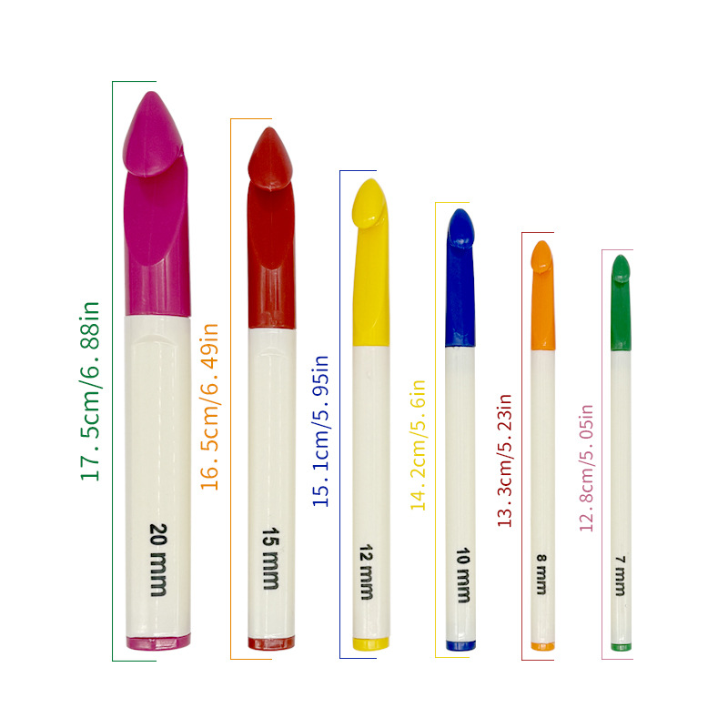 6Pcs 플라스틱 손잡이 뜨개질 원형 뜨개질 바늘 세트 - Knitting Needle Circular 리뷰 및 가격