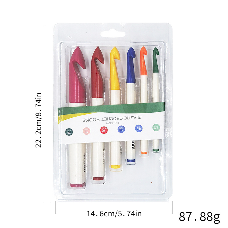 6Pcs 플라스틱 손잡이 뜨개질 원형 뜨개질 바늘 세트 - Knitting Needle Circular 리뷰 및 가격