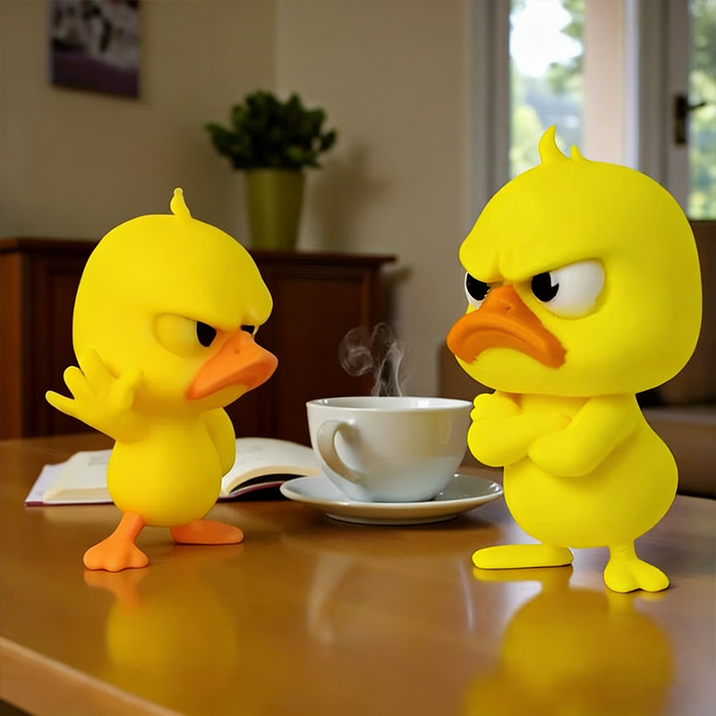 1/3개 화난 노란 오리 조각상, 거부하는 동작을 하는 - Art Craft Duck 리뷰 및 가격