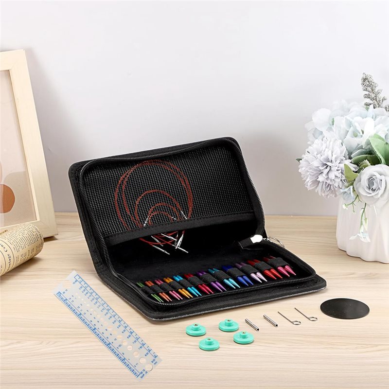 짧은 교체 가능한 뜨개질 바늘 세트, 초보자용 - 2인 - Knitting Needle Circular 리뷰 및 가격