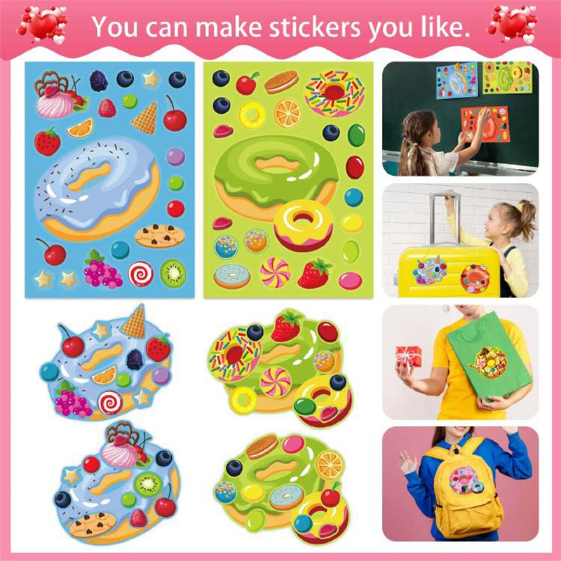 어린이를 위한 얼굴 도넛 스티커 만들기, 나만의 디저트 - Art Craft For Toddlers 리뷰 및 가격