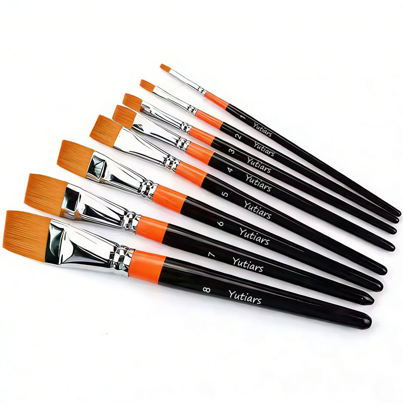 8개 전문가용 플랫 아티스트 페인트 브러쉬 세트, 수채 - Gouache Paint Set 리뷰 및 가격